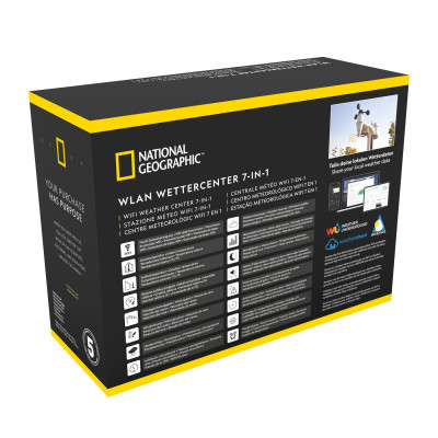 Метеостанція National Geographic WIFI Colour Weather Center 7-in-1 Sensor (9080600) (930585)