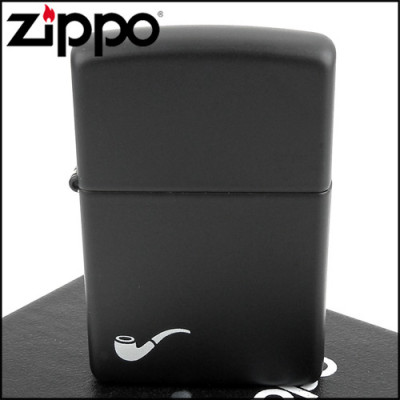 Запальничка Zippo (Зіппо) для трубки BLACK MATTE PIPE LIGHTER 218PL