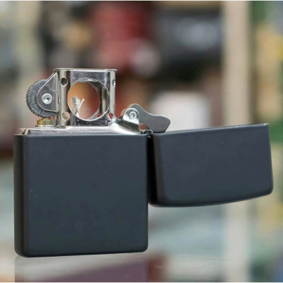 Запальничка Zippo (Зіппо) для трубки BLACK MATTE PIPE LIGHTER 218PL