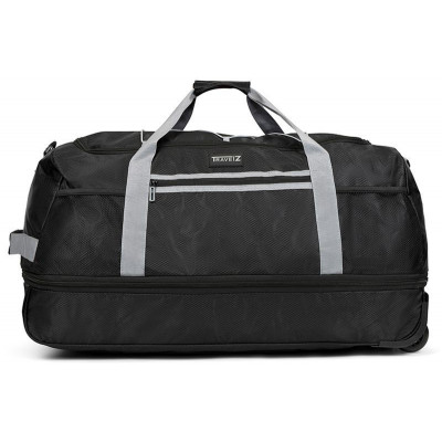 Сумка дорожня на колесах TravelZ Wheelbag Doubleloader foldable black 80(95)L (603096) (931069)