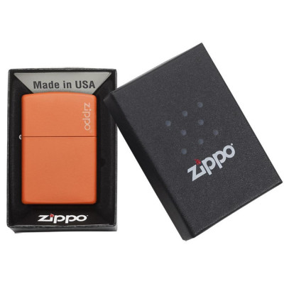 Запальничка Zippo (Зіппо) ORANGE MATTE w/ZIPPO LOGO 231ZL Запальничка Zippo (Зіппо) ORANGE MATTE w/ZIPPO LOGO 231ZL