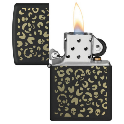 Запальничка Zippo (Зіппо) Leopard Skulls 47001