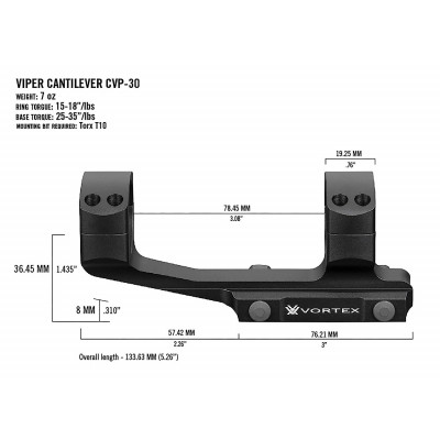 Кріплення Vortex Pro 30mm Cantilever mount (CVP-30) 930351