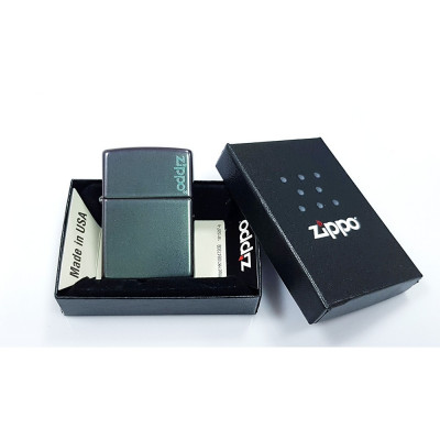 Запальничка Zippo (Зіппо) Reg Iridescent Matte Logo 49146ZL