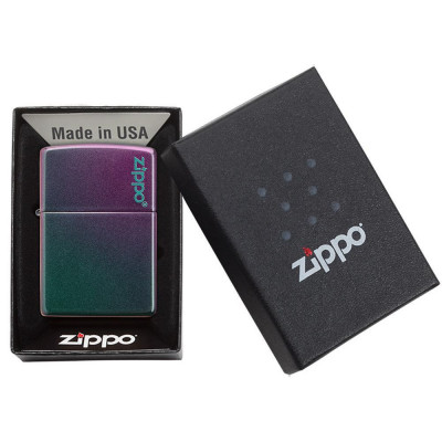 Запальничка Zippo (Зіппо) Reg Iridescent Matte Logo 49146ZL