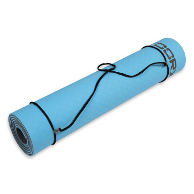 Килимок спортивний Toorx Yoga Professional TPE 183 х 60 х 0,6 см для йоги та фітнесу Burgundi/Perla (MAT-184) (931142)