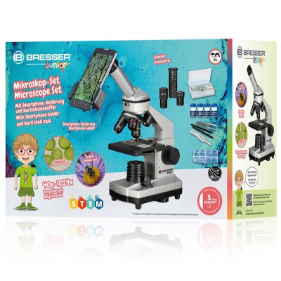 Мікроскоп Bresser Junior Biolux CA 40x -1024x з адаптером для смартфона + кейс (8855002) (925912)