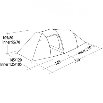 Намет двомісний Easy Camp Magnetar 200 Rustic Green (120414) (929569)