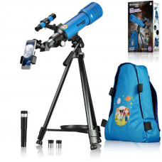 Телескоп Bresser Junior 70/400 Blue з адаптером для смартфона + рюкзак (8850610WX) (930857)