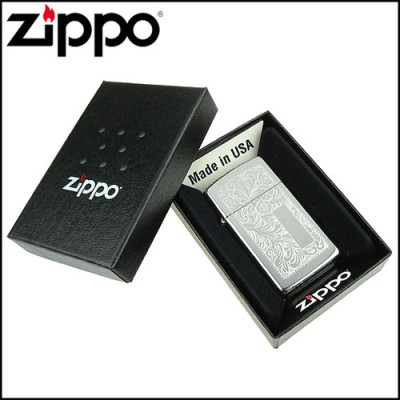 Запальничка Zippo вузька VENETIAN HIGH POLISH CHROME 1652