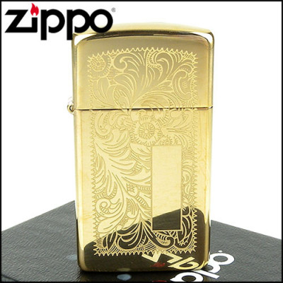 Запальничка Zippo (Зіппо) вузька VENETIAN HIGH POLISH BRASS 1652B