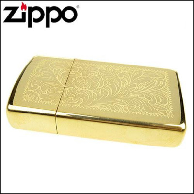 Запальничка Zippo (Зіппо) вузька VENETIAN HIGH POLISH BRASS 1652B