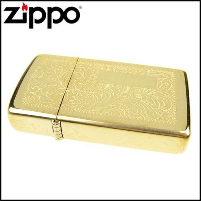 Запальничка Zippo (Зіппо) вузька VENETIAN HIGH POLISH BRASS 1652B