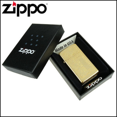 Запальничка Zippo (Зіппо) вузька VENETIAN HIGH POLISH BRASS 1652B