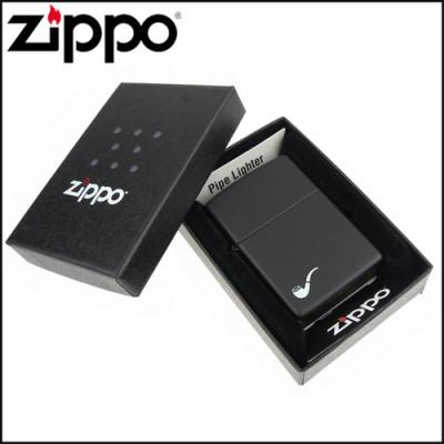 Запальничка Zippo для трубки BLACK MATTE PIPE LIGHTER 218PL