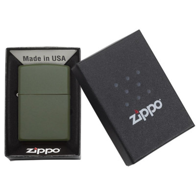 Запальничка Zippo (Зіппо) Regular Green Matte 221