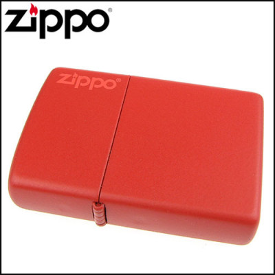 Запальничка Zippo (Зіппо) RED MATTE w/ZIPPO LOGO 233ZL