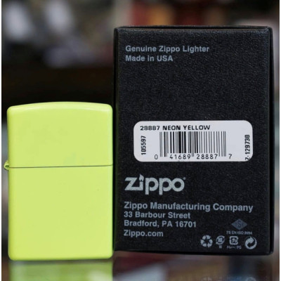 Запальничка Zippo Neon Yellow Lighter 28887