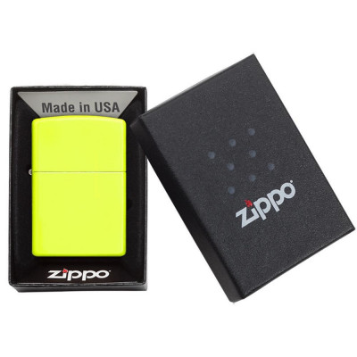 Запальничка Zippo Neon Yellow Lighter 28887