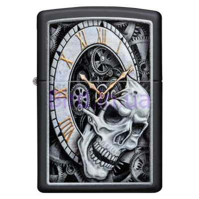 Запальничка Zippo (Зіппо) Skull Clock Design 29854