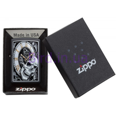 Запальничка Zippo (Зіппо) Skull Clock Design 29854