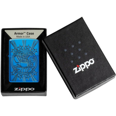 Запальничка  Zippo (Зіппо) Armor® HP Blue Starburst 46851