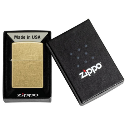 Запальничка Zippo Regular Street Brass 48267