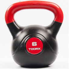 Гиря вінілова Toorx PVC 6 кг Black/Orange (KRP-6) (931126)