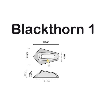 Намет одномісний Highlander Blackthorn 1 HMTC (TEN131-HC) (925508)