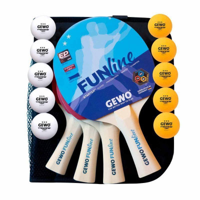Набір для настільного тенісу Gewo Fun Time 4 Bats 10 Balls (96980000) (931302)