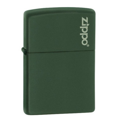Запальничка Zippo (Зіппо) GREEN MATTE w/ZIPPO LOGO 221ZL