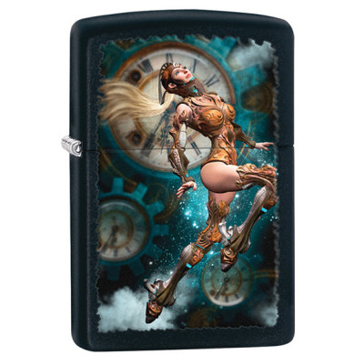 Запальничка Zippo Steampunk Aviator Girl Jumping 28670