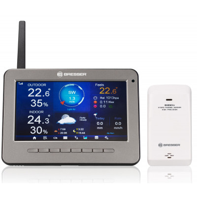 Метеостанція Bresser Professional WIFI HD TFT Colour Weather Center 7-in-1 Sensor (7003500) (930586)