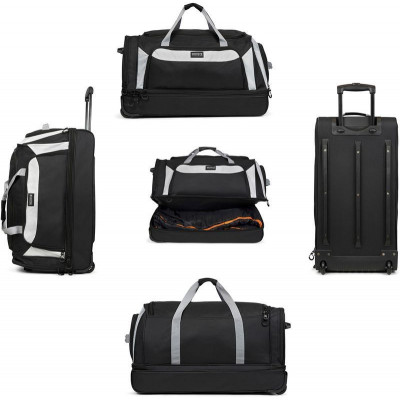 Сумка дорожня на колесах TravelZ Wheelbag Doubleloader black 96L (603098) (931071)