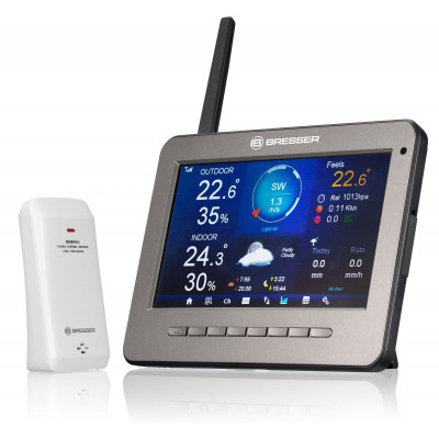 Метеостанція Bresser Professional WIFI HD TFT Colour Weather Center 7-in-1 Sensor (7003500) (930586)