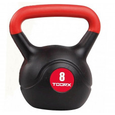 Гиря вінілова Toorx PVC 8 кг Black/Orange (KRP-8) (931127)