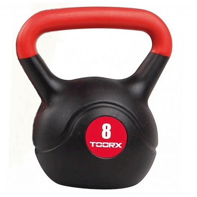 Гиря вінілова Toorx PVC 8 кг Black/Orange (KRP-8) (931127)