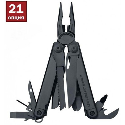 Мультитул Leatherman Surge Black 21 функция (831334)