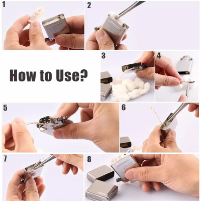 Ремкомплект "ZIPPO" 7 кульок вата та фетрова заглушка (122112)