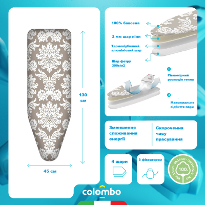 Чохол для прасувальної дошки Colombo Thermoreflectant (COP630) 931883