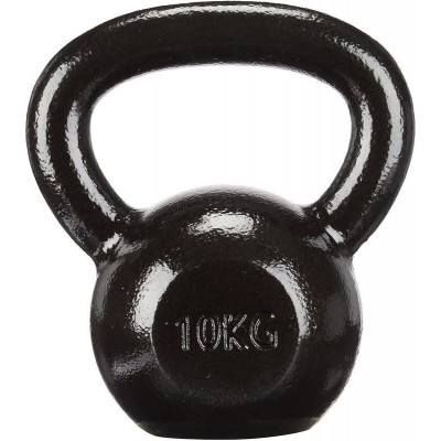 Гиря чавунна Toorx 10 кг з гумовою підставкою Black (KGV-10) (931119)
