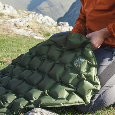 Килимок надувний Highlander Nap-Pak Inflatable Sleeping Mat XL 5 cm Olive (AIR073-OG) (930483)