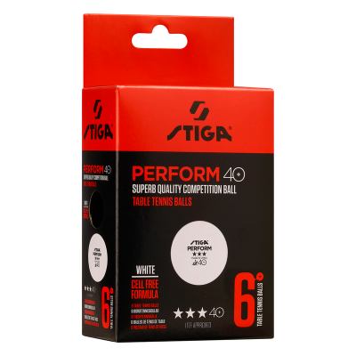 М'ячі для настільного тенісу Stiga Perform ABS 6 шт (1113-2110-06) (931160)