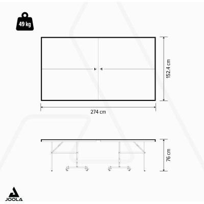 Тенісний стіл Joola Outdoor J100A Grey (11647) (931430)