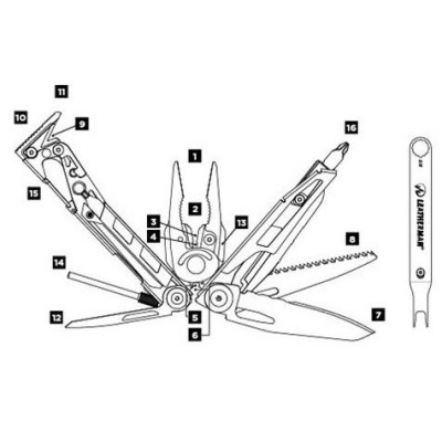 Мультиинструмент Leatherman Mut, чехол Molle (850012N)