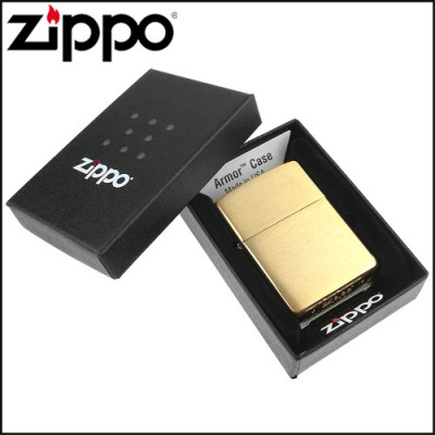 Запальничка Zippo (Зіппо) BRUSHED BRASS ARMOR 168