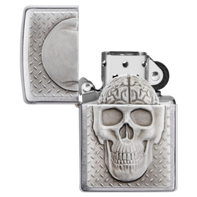 Запальничка Zippo Skull with Brain Surprise 29818