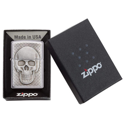 Запальничка Zippo Skull with Brain Surprise 29818