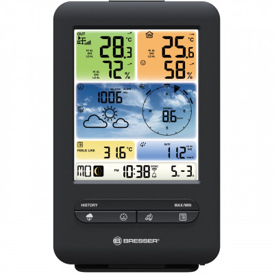 Метеостанція Bresser Weather Center 5-in-1 V WIFI Professional colour (7002585) (930104)