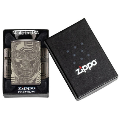 Запальничка Zippo (Зіппо) 3D Metal Head Design 46357